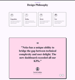 Portfolio website Design : Minimal Neubrutalism thumbnail 3